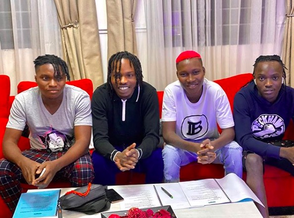 Naira Marley signs Zinoleesky to Marlians Records.