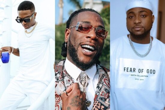 Wizkid, Burna Boy and Davido