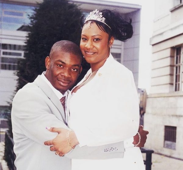 Donjazzy’s ex wife, Michelle, explains why she was taller than him in their wedding picture