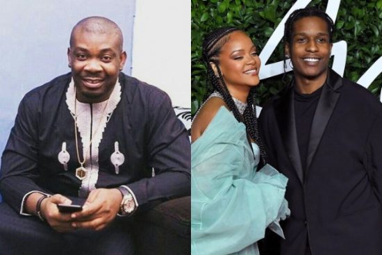 Don Jazzy reacts to Asap Rocky confirming his relationship with Rihanna