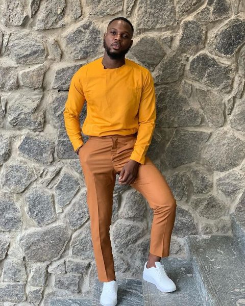 Nonso Bassey cries out after an encounter with police officers in Lagos