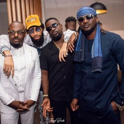 Davido, Rudeboy, others attend Sarkodie's "No Pressure" listening party in Lagos