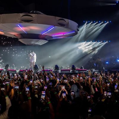 Watch the Moment Burna Boy made a Dramatic Entry at O2 Concert