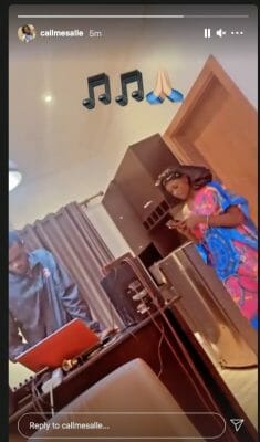 Trending Artist, Salle spotted in the studio working on new music