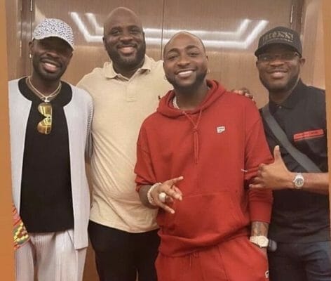 Wema Bank officials from Lagos meet with Davido in Dubai