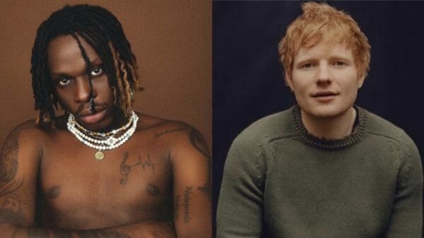 Fireboy "Peru" remix hit top spot on Shazam UK chart