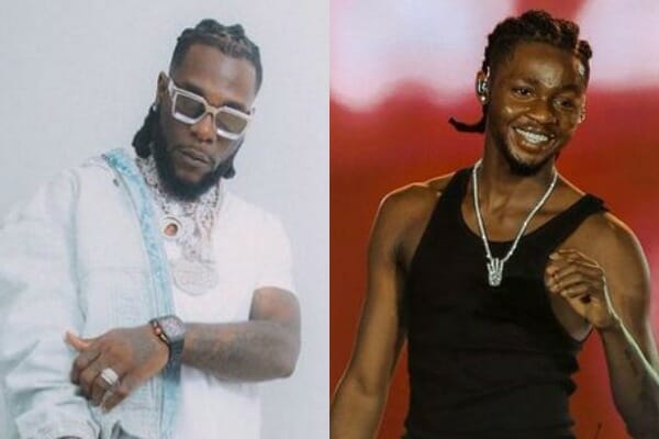 Omah Lay & Burna Boy link up in a stuido
