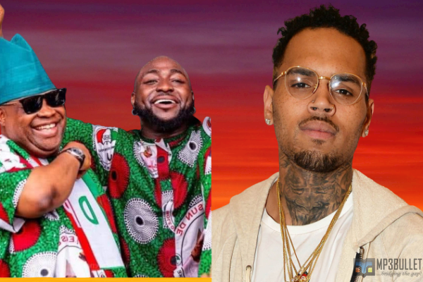 Chris Brown reacts to Davido's uncle's victory in Election.