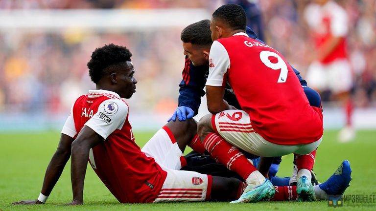 Mikel Arteta gives an update about Saka's injury amid World Cup fears.