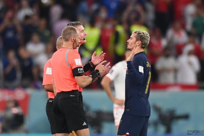 FIFA decides on France's appeal on Antoine Griezmann's goal disqualification.