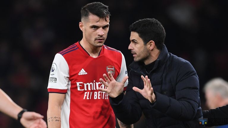Mikel Arteta discloses he threatened to axe Granit Xhaka if he refused to adapt at Arsenal