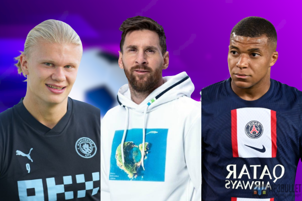 Top 10 players in 2022 with the most goals for club and country.
