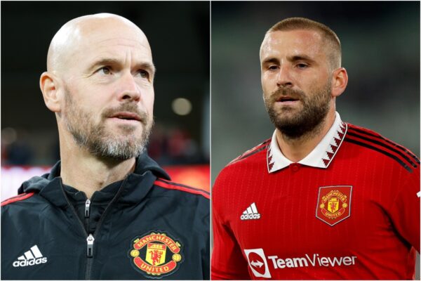Erik ten Hag explained why Luke Shaw played at centre-back against Man City