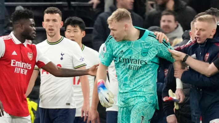 Fan charged with assaulting Aaron Ramsdale after north London derby.