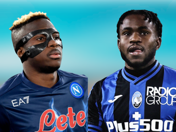 Osimhen & Lookman nominated for Serie A player of the month