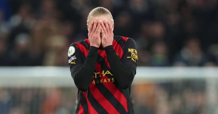 Haaland set unwanted record in Man City defeat at Tottenham