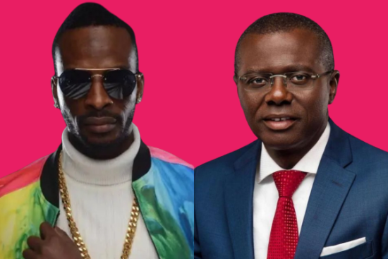 9ice canvasses votes for Sanwo Olu on the streets of Lagos.